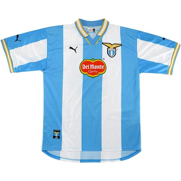 Tailandia Camiseta Lazio 1ª Kit Retro 1999 2000 Azul Blanco